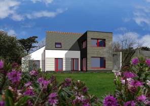 Isolation par l'extérieur + extension en ossature bois