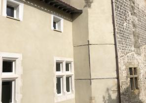 Vue façade sur cours - après travaux