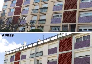 Avant / après coté cour
