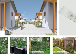 Aménagement des espaces communs, échelle de la rue vers l'échelle privée