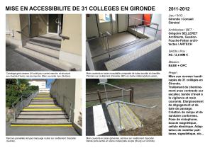 Traitement d'escaliers