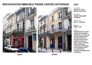 Centre historique rue Ste Colombe à Bordeaux 