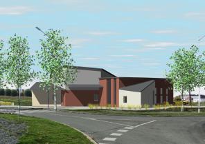 Façade sur rond-point