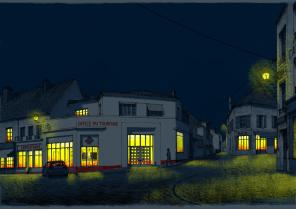 Montmirail, office du tourisme, vue de nuit