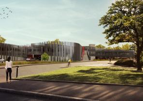 La vue depuis le CHU