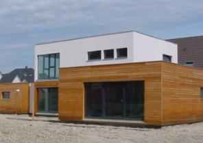 maison contemporaine, toit plat