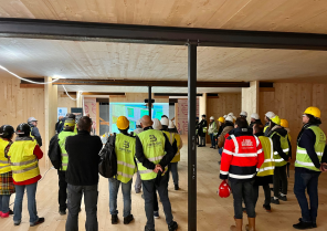 Visite de chantier des futurs locaux de la médecine du travail à Aix-en-Provence