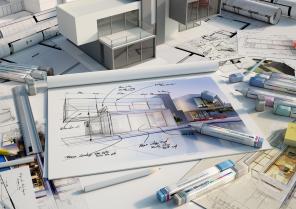 Plans et maquettes d'architecture