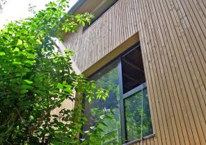 Rénovation de deux maisons de ville à Lille - Extension Ossature bois - Bardage bois - couverture zin