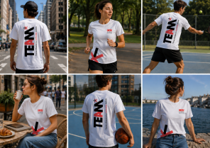 Mockup du t-shirt de la TEAM