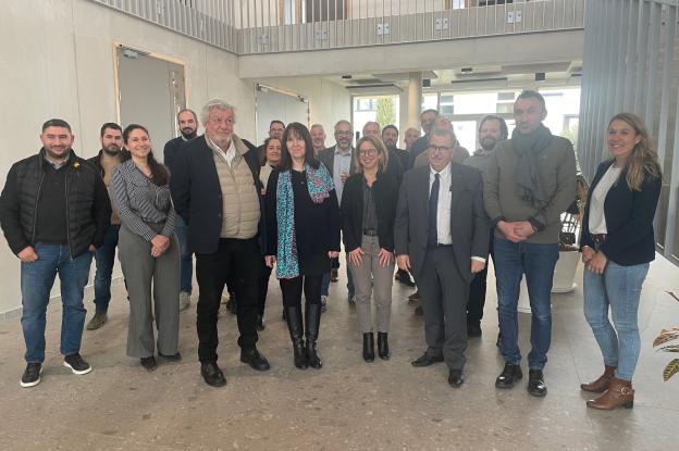 Photo de groupe des membres de l'Office BTP 84 en janvier 2026