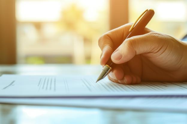 Signature d'un contrat