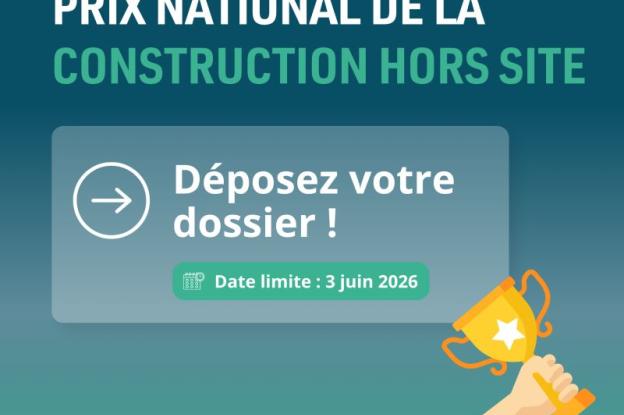Le Prix National de la Construction Hors-Site 2026 est lancé.