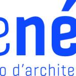 logo Renée studio bleu et blanc