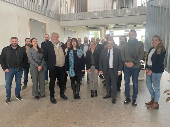 Photo de groupe des membres de l'Office BTP 84 en janvier 2026