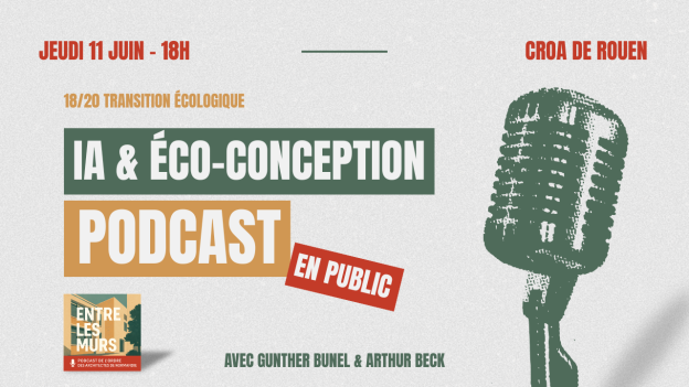 Le CROA Normandie organise un « 18/20 de la transition écologique » sur l'IA & l'éco‑conception le jeudi 11 novembre 2026 à Rouen.